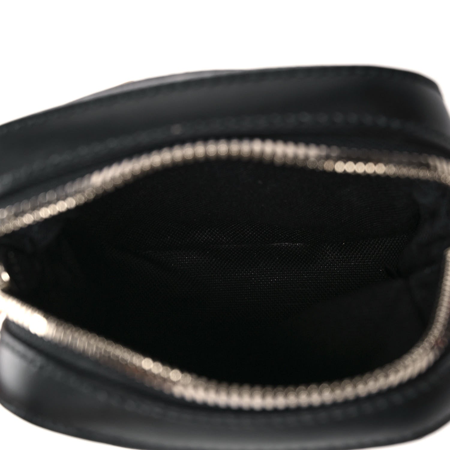 Gucci GG Supreme Monogram Appia Calfskin Web Small Camera Messenger Bag Black Grey 5 of 9