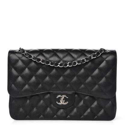 Chanel Caviar Quilted Jumbo Double Flap Black 1 of 9
