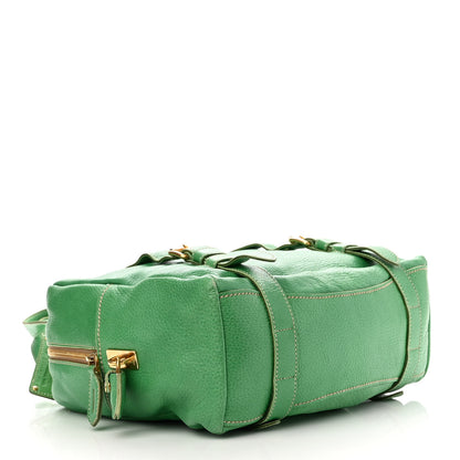 Prada Cervo Logo Embossed Folding Tote Acquamarina 4 of 16