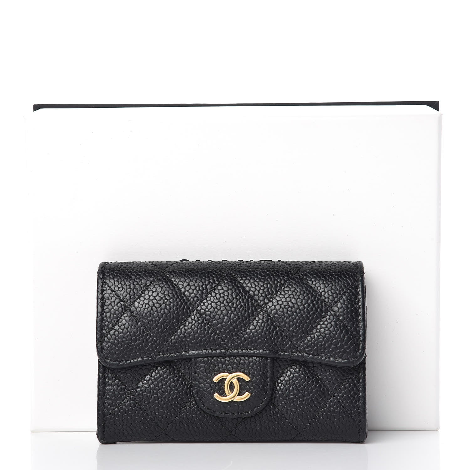 Chanel Caviar Quilted Flap Card Holder Black 9 of 9
