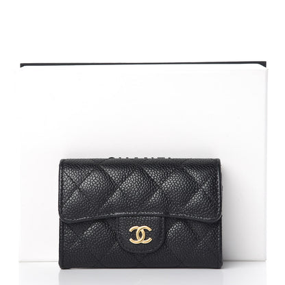 Chanel Caviar Quilted Flap Card Holder Black 9 of 9