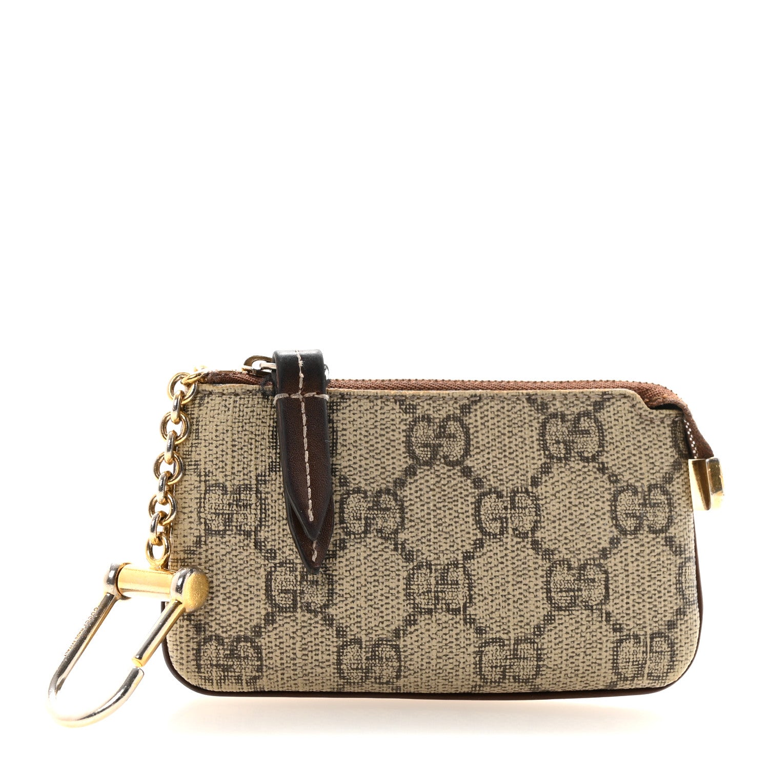 Gucci GG Supreme Monogram Key Case Brown 1 of 8