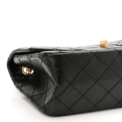 Chanel Aged Calfskin Quilted 2.55 Reissue Mini Flap Black 9 of 11