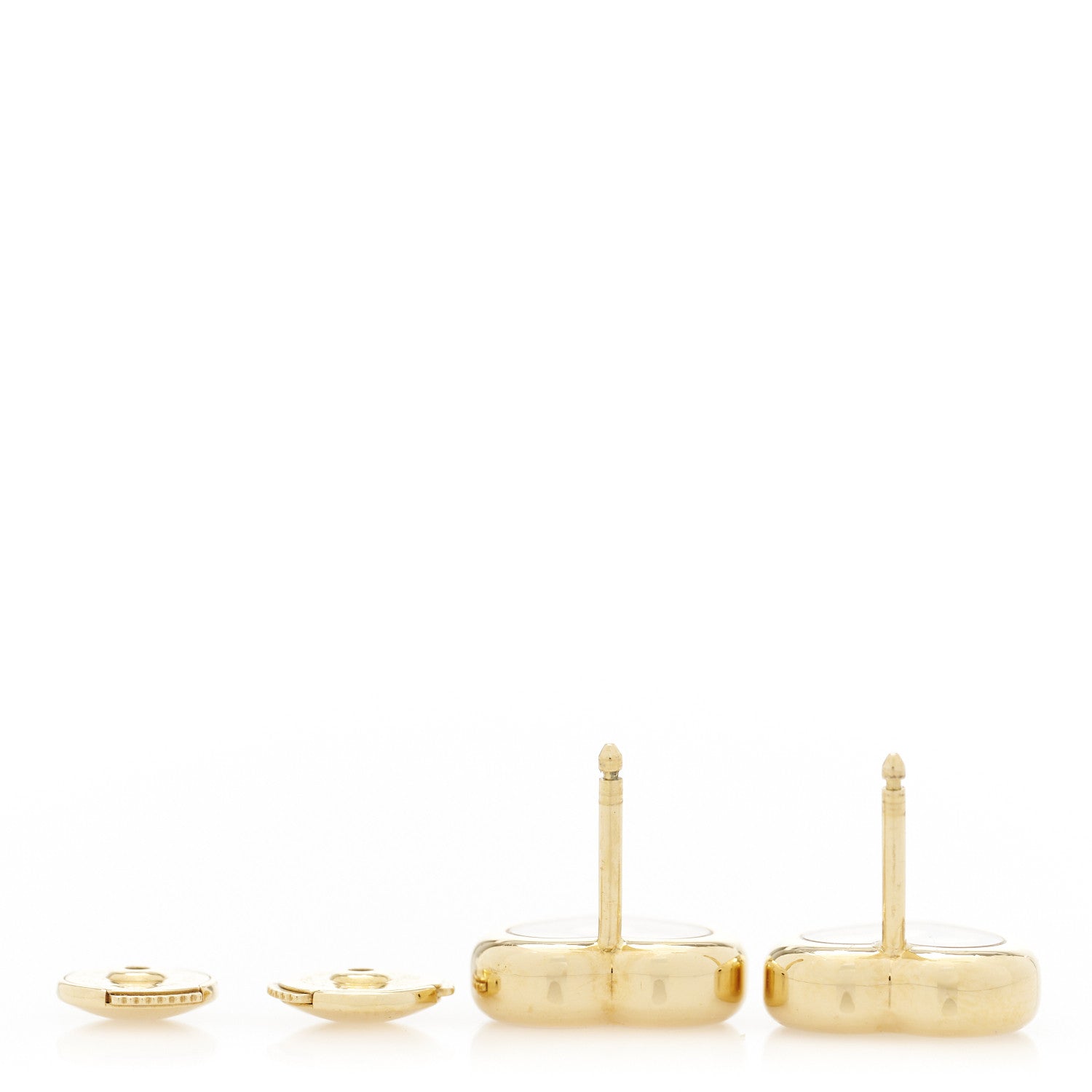 Chopard 18K Yellow Gold 3 Happy Diamonds Icons Heart Earrings 3 of 12