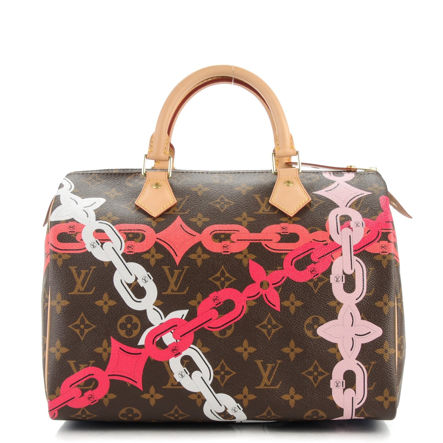 Louis Vuitton Monogram Bay Speedy 30 Rose Ballerine Poppy 1 of 8