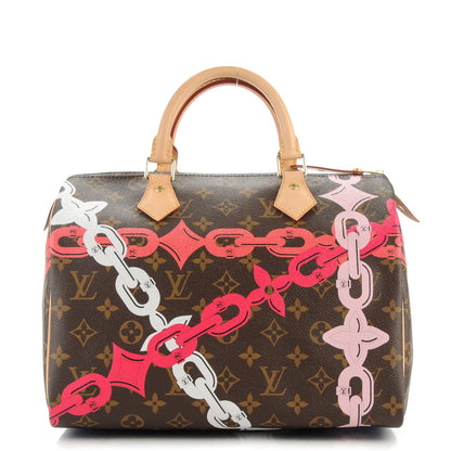 Louis Vuitton Monogram Bay Speedy 30 Rose Ballerine Poppy 1 of 8