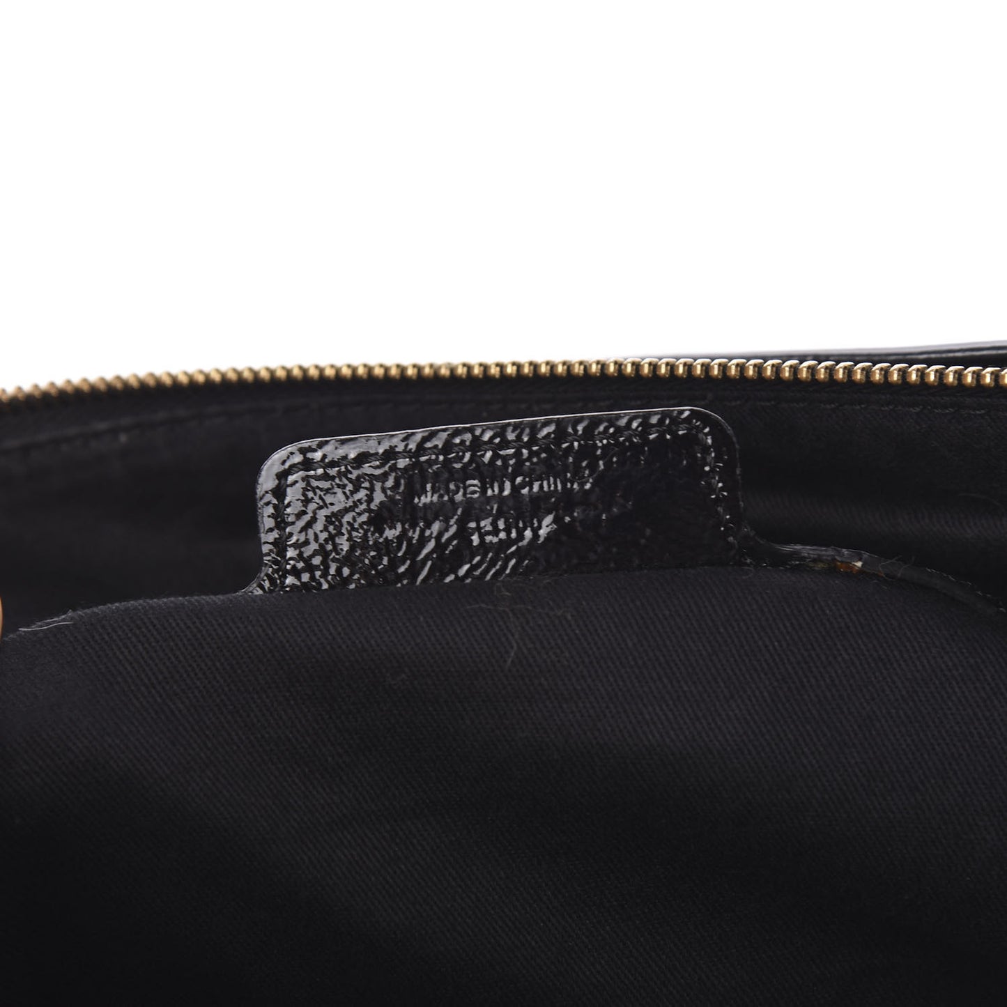 Crinkled Patent Hobo Black