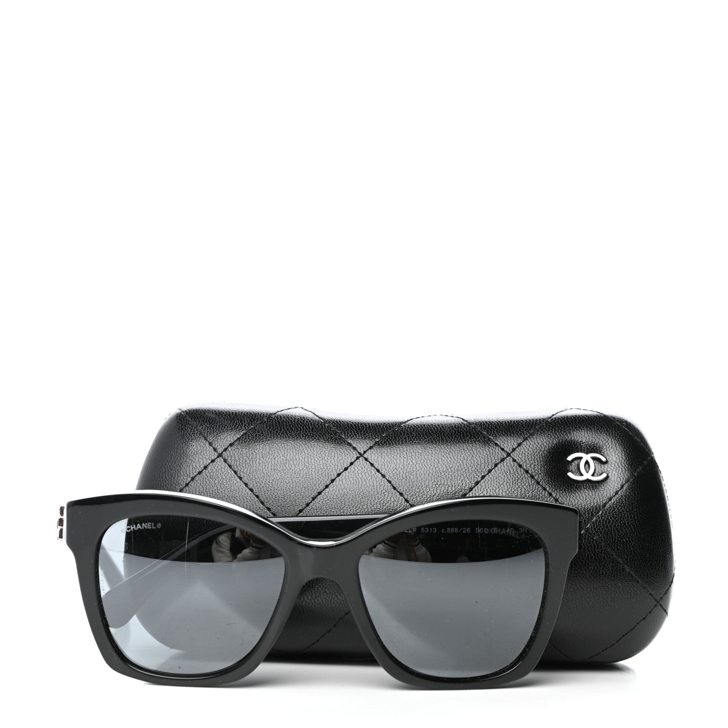 Chanel CC Butterfly Signature Sunglasses 5313 Black 8 of 8