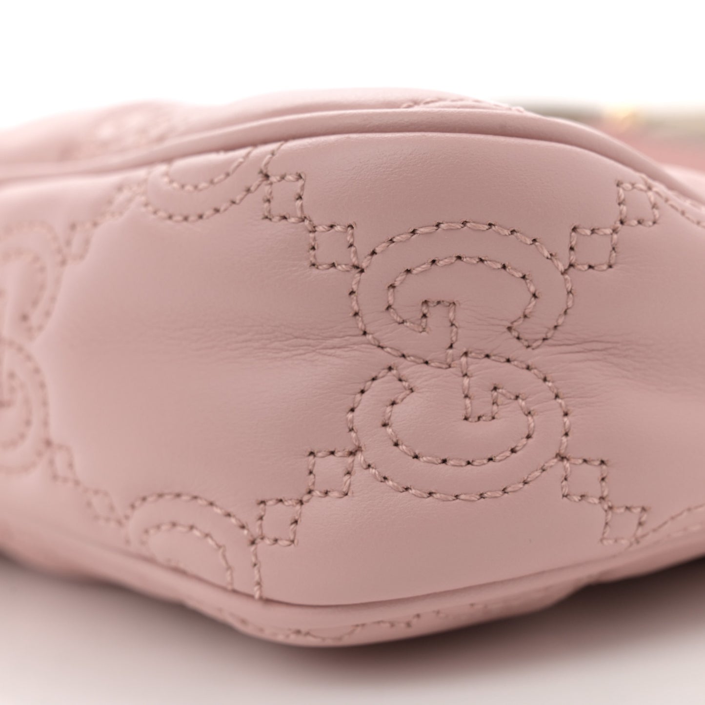 Calfskin GG Matelasse Chain Handbag Perfect Pink Natural