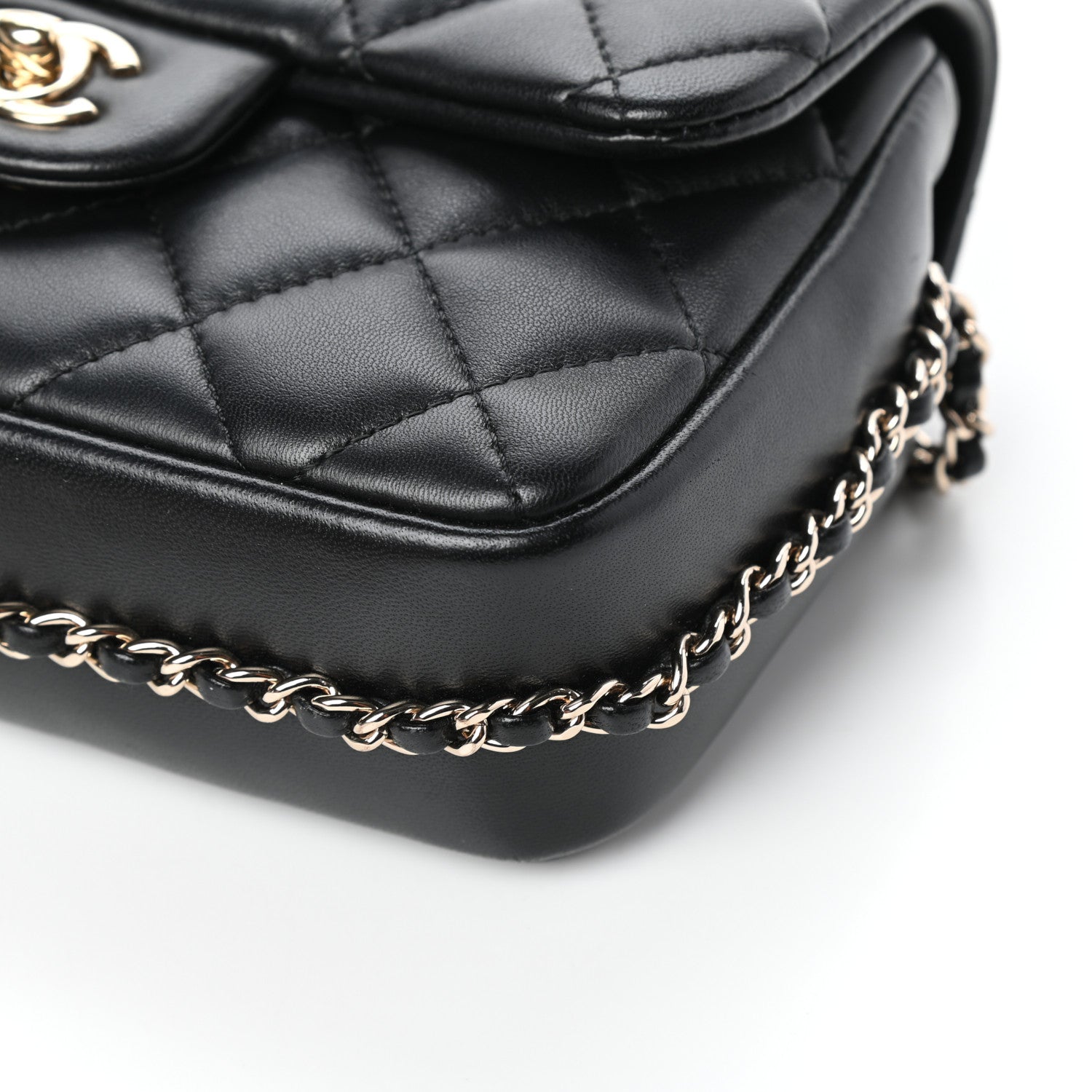 Chanel Lambskin Quilted Small My Precious Flap Black 10 of 10