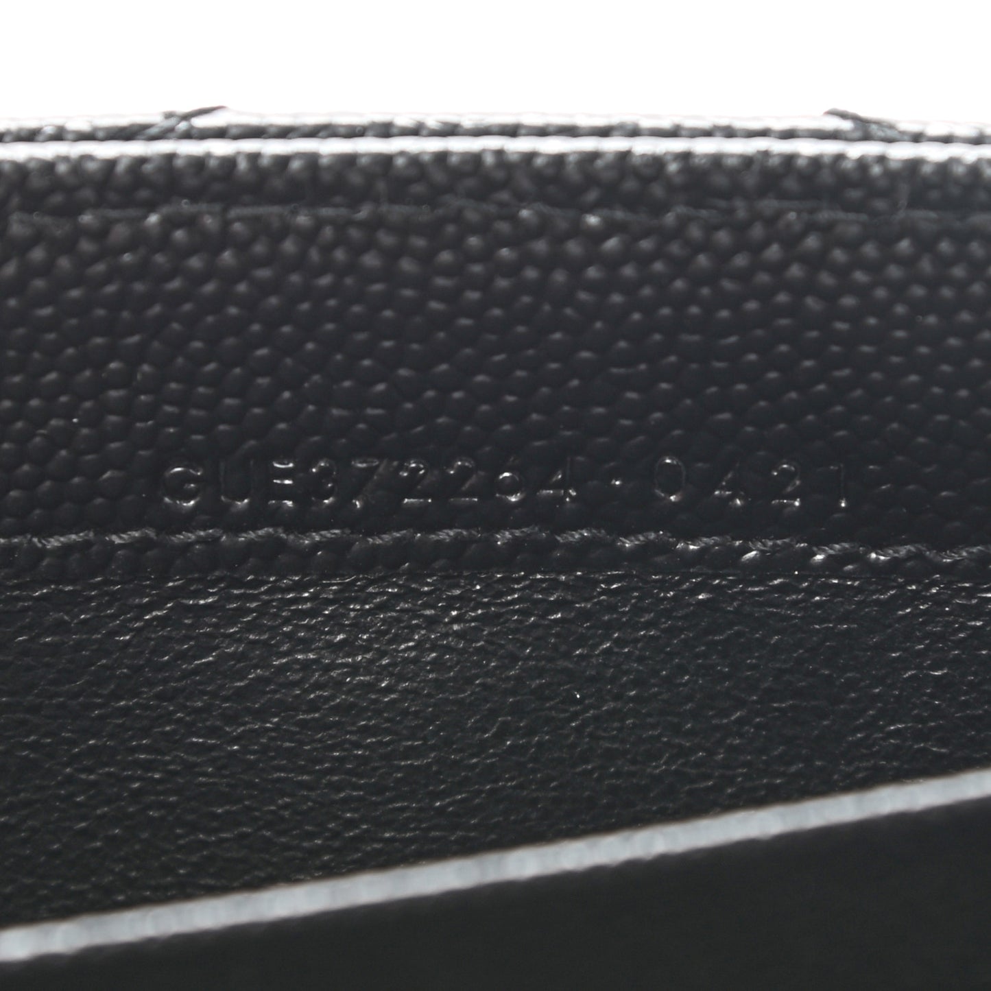 Grain De Poudre Matelasse Chevron Monogram Flap Wallet Black