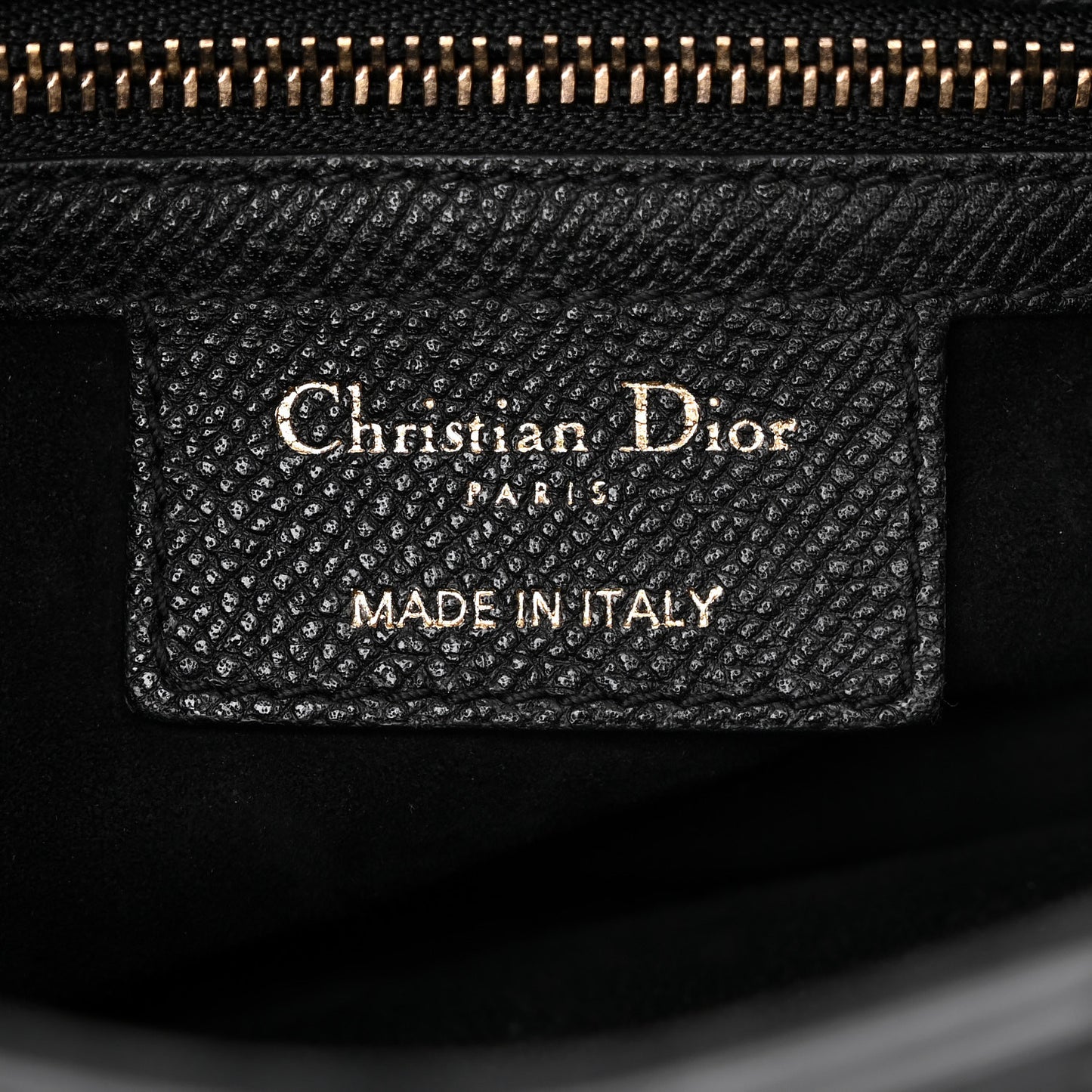 Grained Calfskin Saddle Bag Black