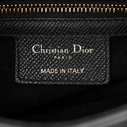 Christian Dior Grained Calfskin Saddle Bag Black 6 of 10