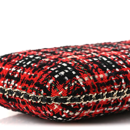 Chanel Tweed Chain Around Phone Holder Red Multicolor 10 of 10