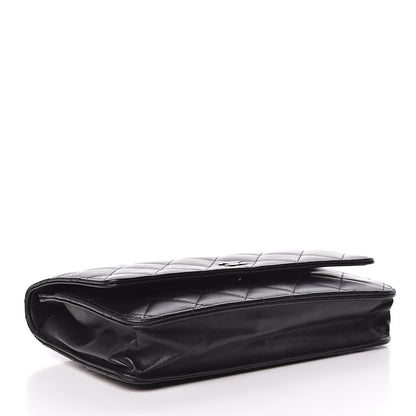 Chanel Lambskin Quilted Wallet On Chain WOC Black 4 of 13