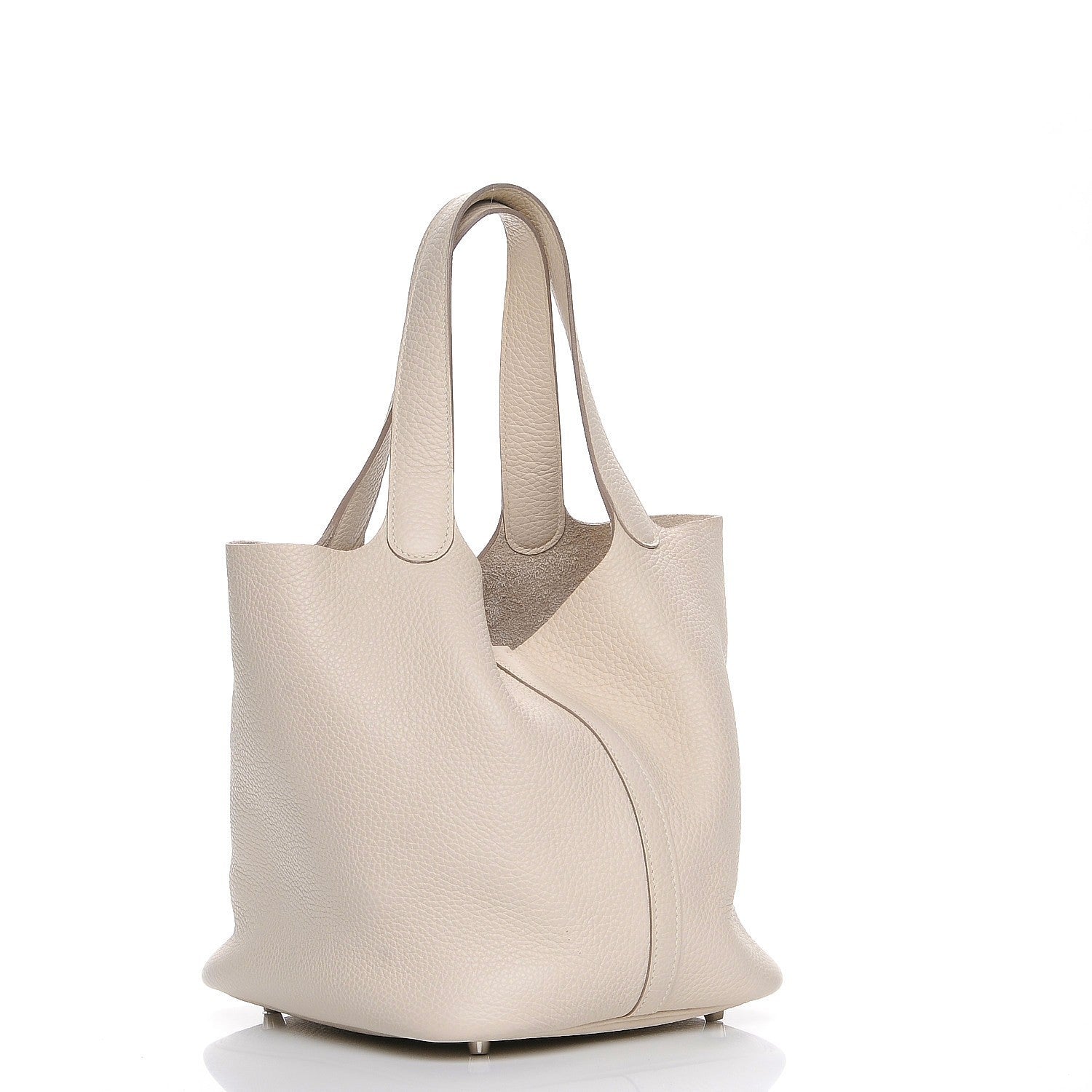 Hermes Taurillon Clemence Picotin Lock 22 MM Craie 3 of 7