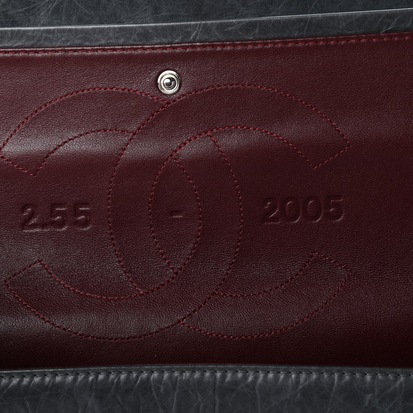 Aged Calfskin Quilted 50th Anniversary 2.55 Reissue 227 Flap Grey