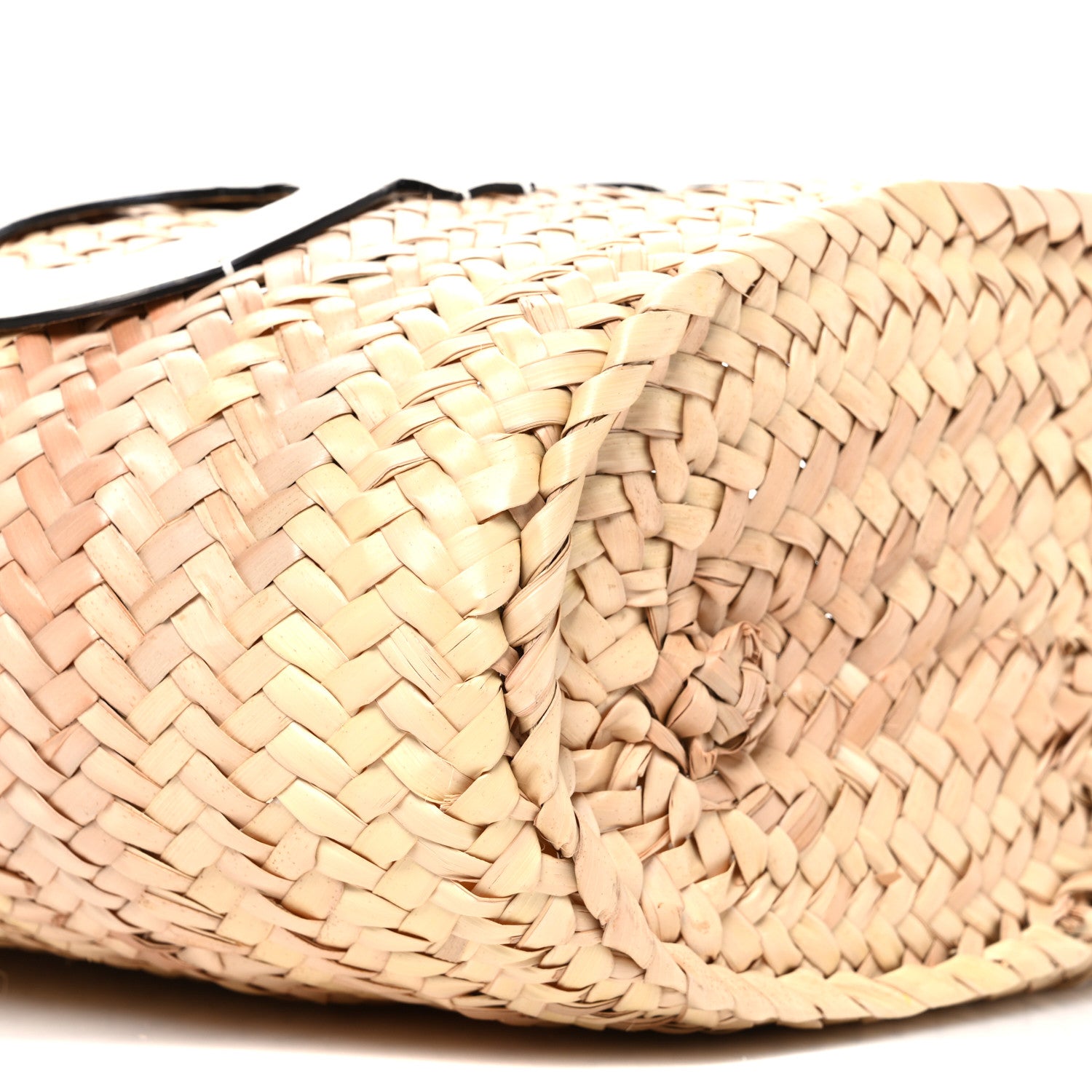 Jimmy Choo Raffia Medium Choo Beach Basket Natural Milk 1839553