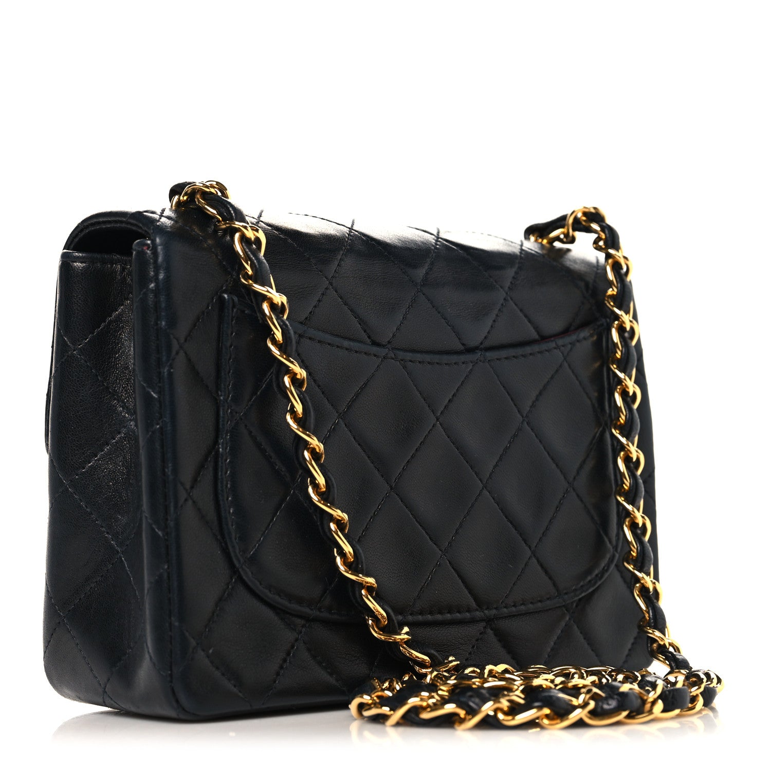 Chanel Lambskin Quilted Mini Square Flap Black 3 of 12
