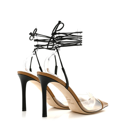 Jimmy Choo Nappa PVC Farley 95 Pumps 39 Camel 5 of 9