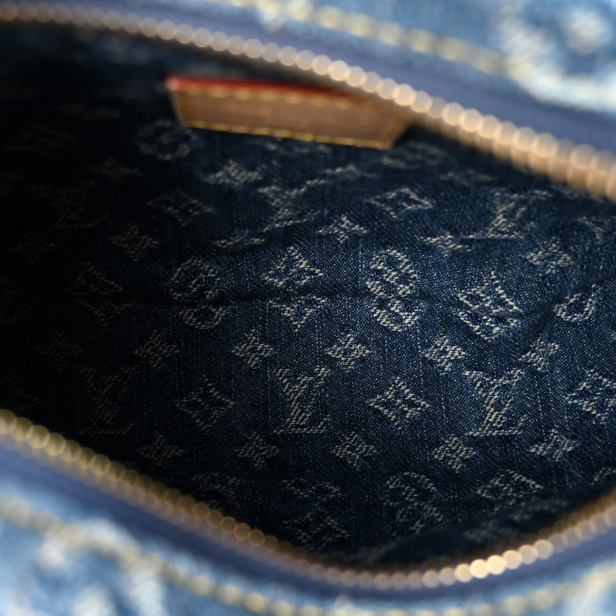 Louis Vuitton Monogram Denim Pochette Valley Blue 5 of 9