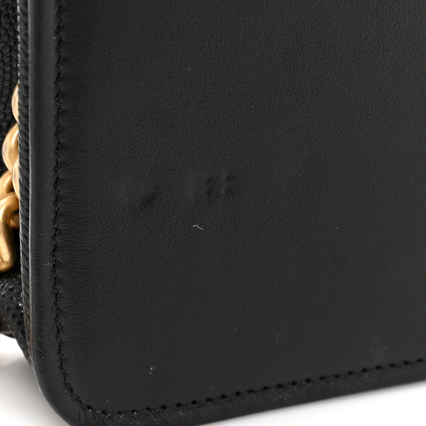Caviar Quilted Boy Wallet On Chain WOC Black