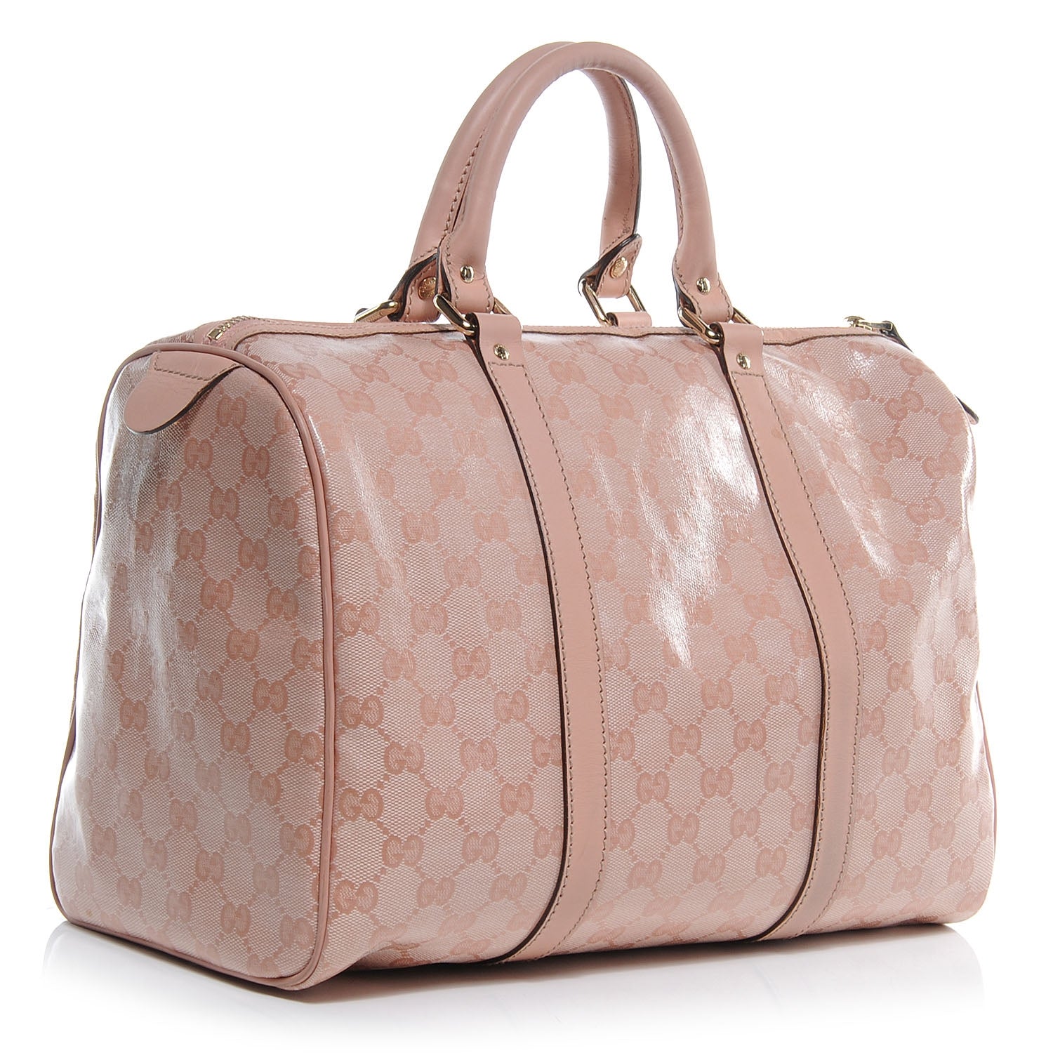 Gucci Crystal Monogram Joy Medium Boston Pink 3 of 8