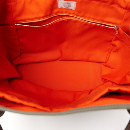 Hermes Toile Sac De Pansage Groom Kaki Feu 6 of 13