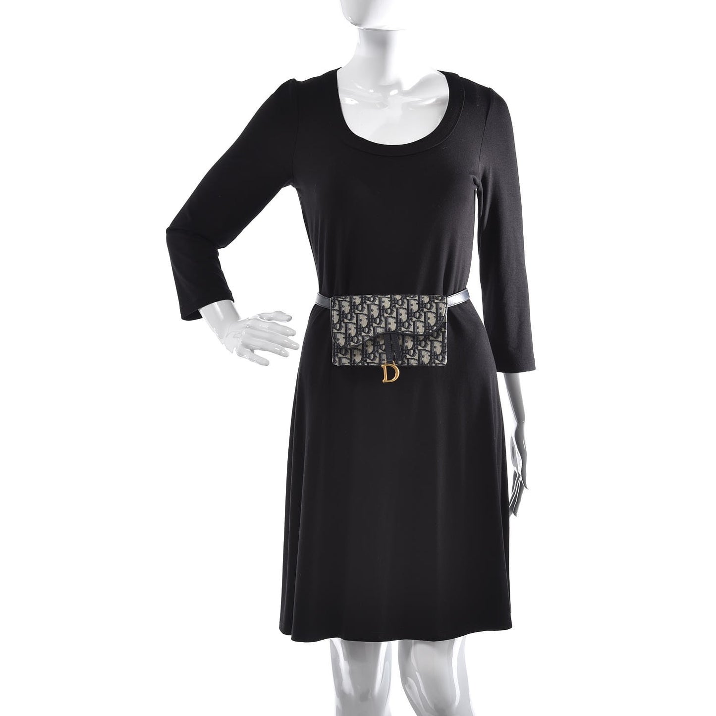 Oblique Saddle Belt Bag Blue