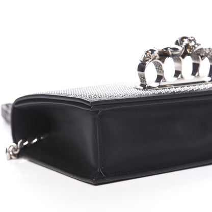 Alexander McQueen Calfskin Studded Knuckle Crossbody Bag Black 7 of 10