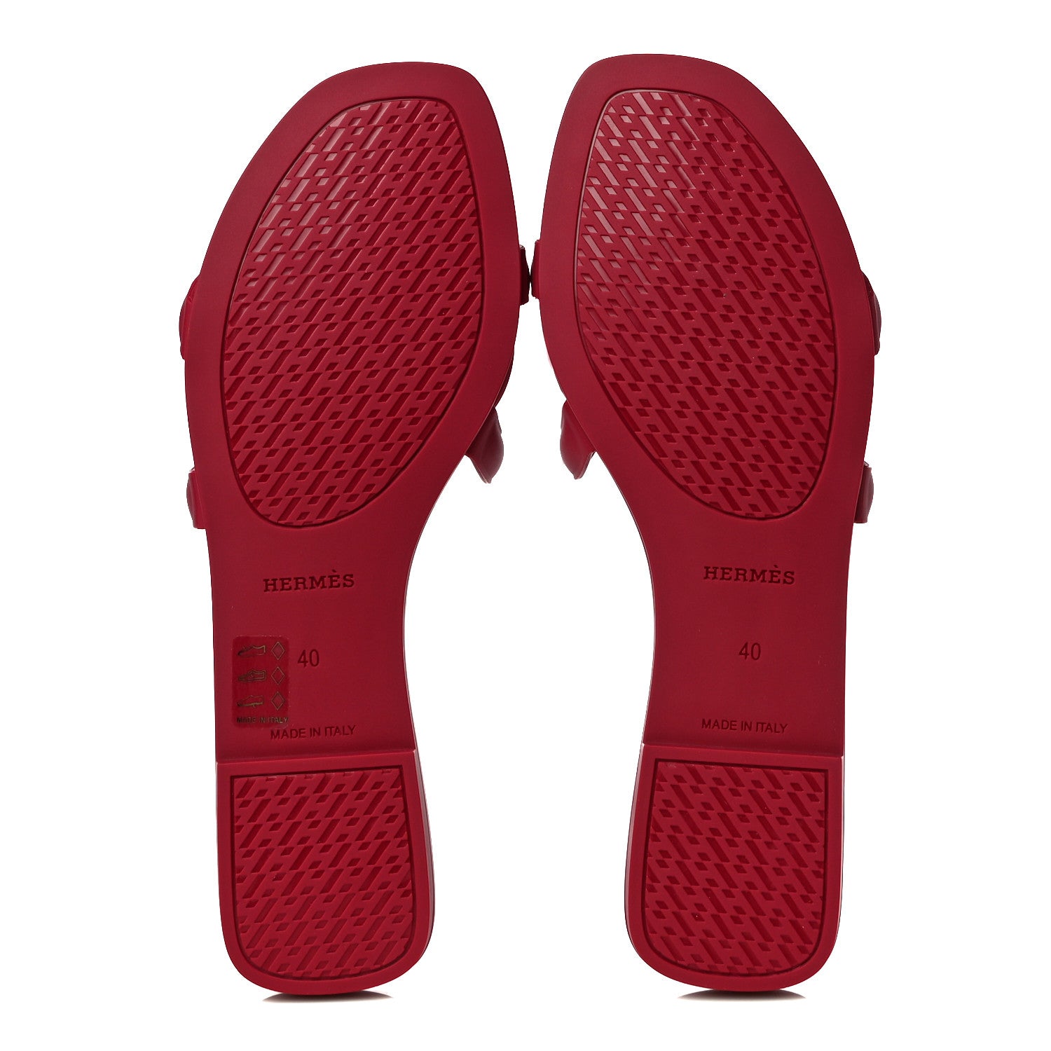 Hermes Rubber Aloha Sandals 40 Rose Baie 7 of 11