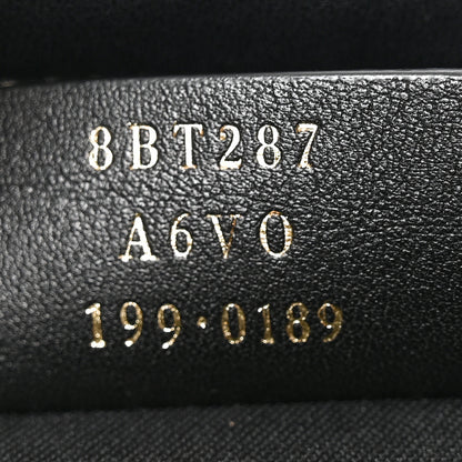Fendi Glazed Fabric Vitello Century FF 1974 Stamp Patch Camera Case Mogano Panna Black 7 of 10