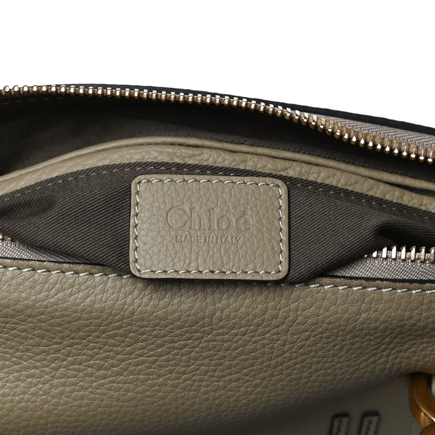 Chloe Calfskin Medium Marcie Satchel Baobab Green 6 of 10