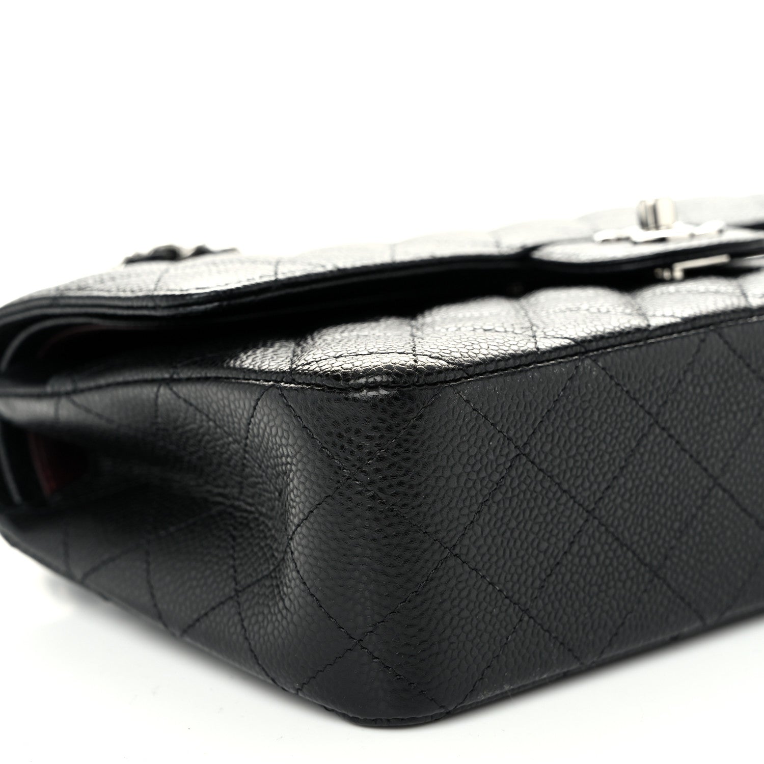 Chanel Caviar Quilted Medium Double Flap Black 9 of 10