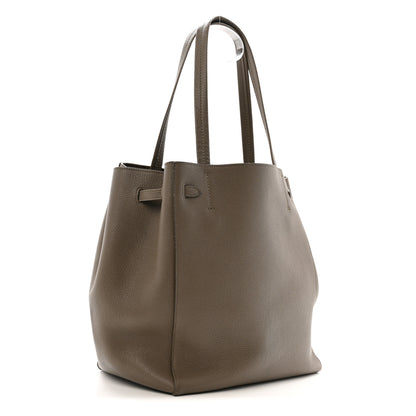 Celine Soft Grained Calfskin Small Belt Cabas Phantom Taupe 3 of 16