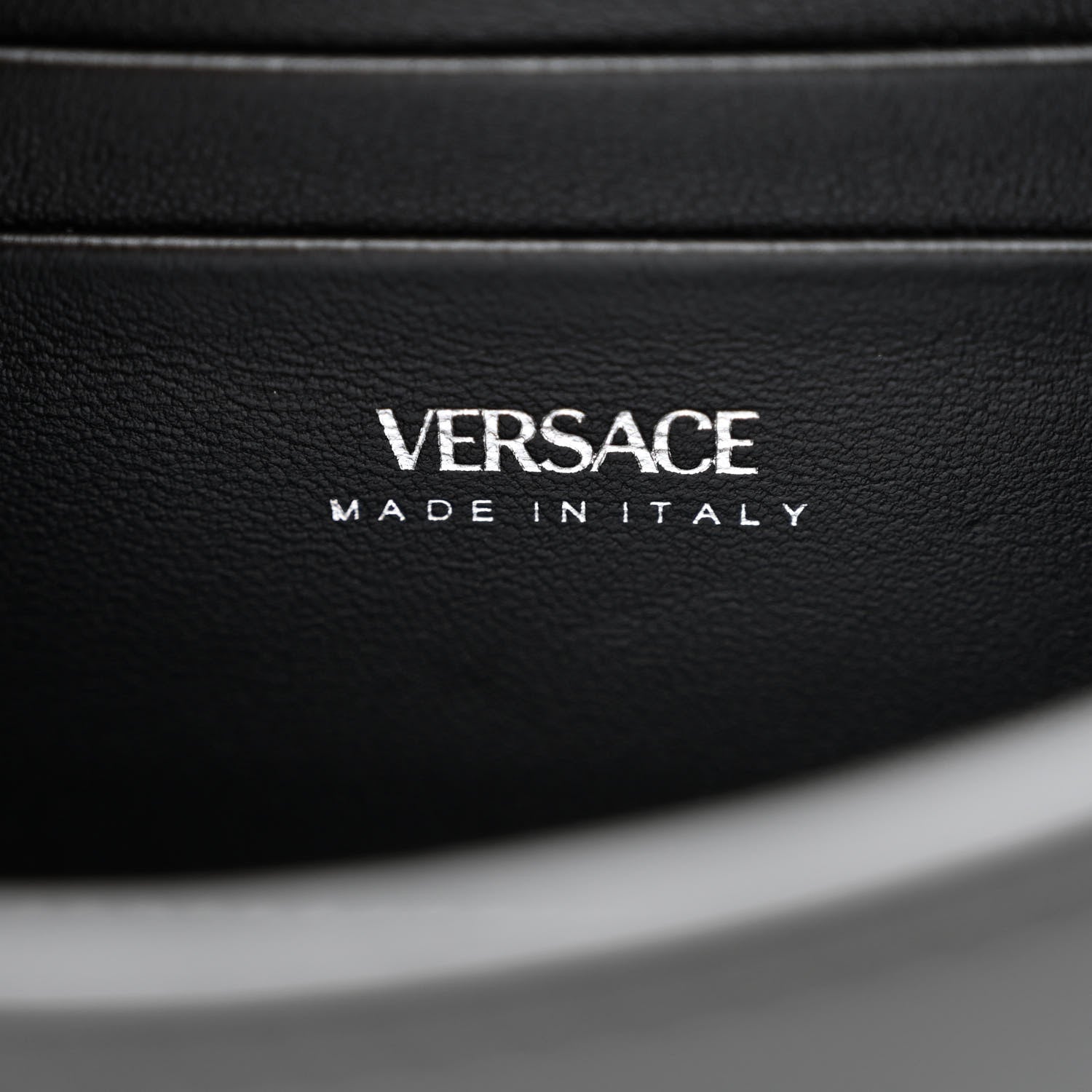Versace Grained Calfskin Spiked Micro La Medusa Bag Black 6 of 10