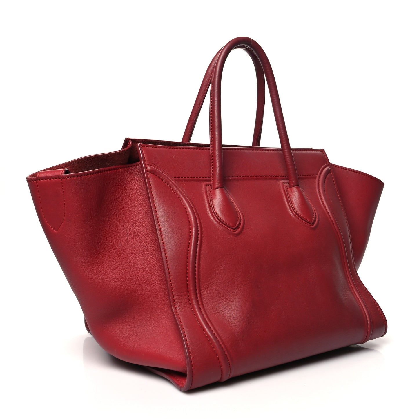 Baby Grained Calfskin Medium Phantom Luggage Carmin