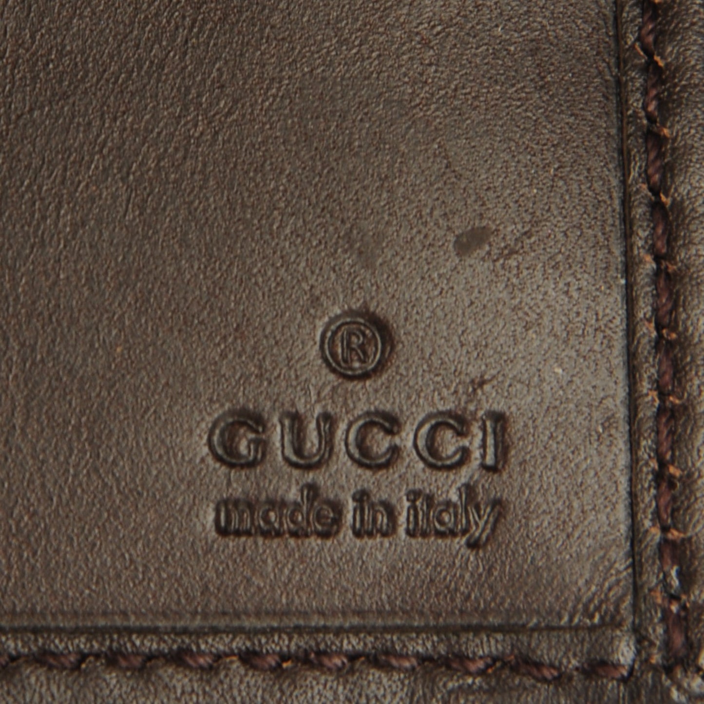 Monogram Calfskin Ladies Web Continental Wallet Beige Ebony Cocoa