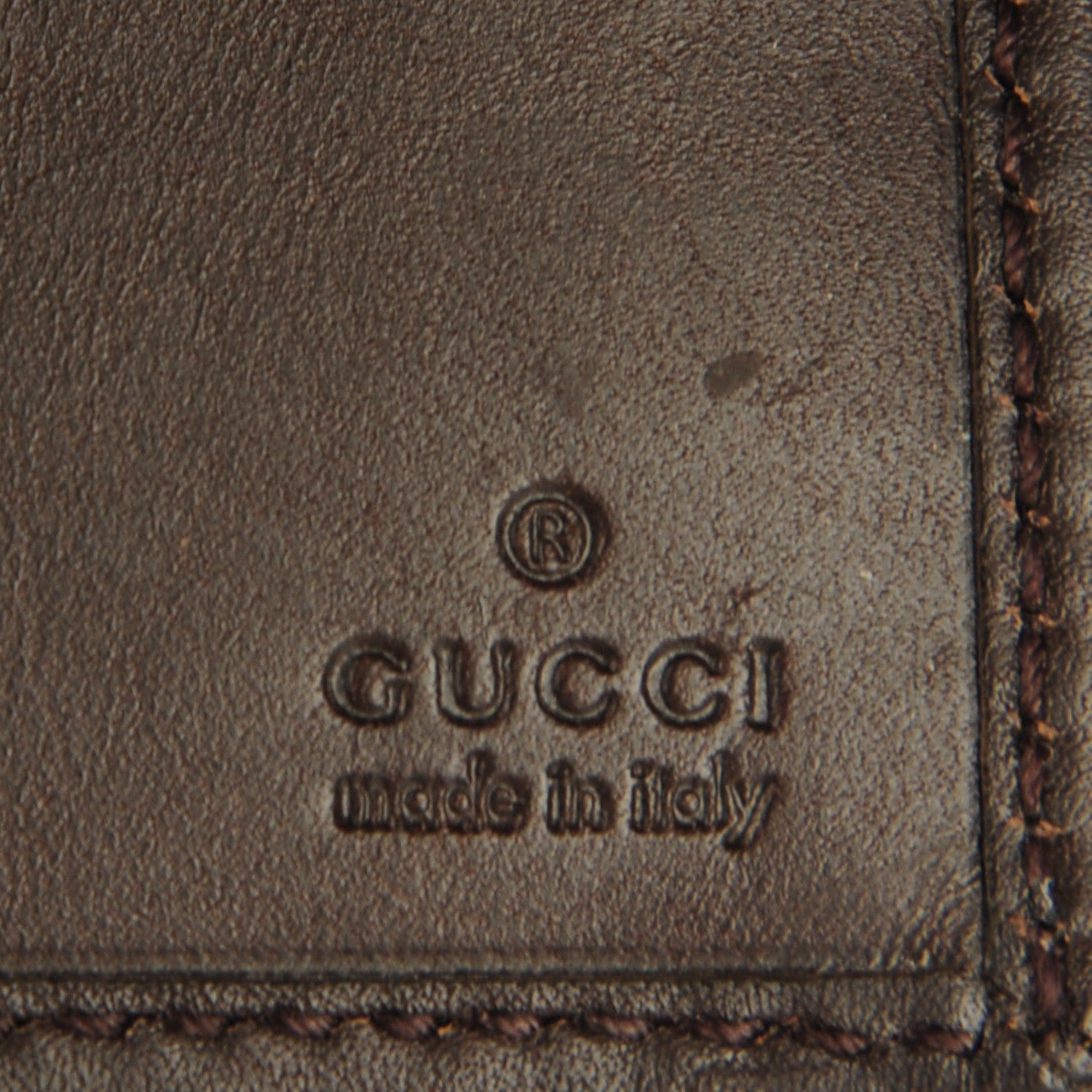Gucci Monogram Calfskin Ladies Web Continental Wallet Beige Ebony Cocoa 6 of 7