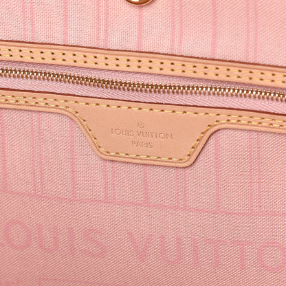 Louis Vuitton Damier Azur Neo Neverfull MM Rose Ballerine 6 of 10