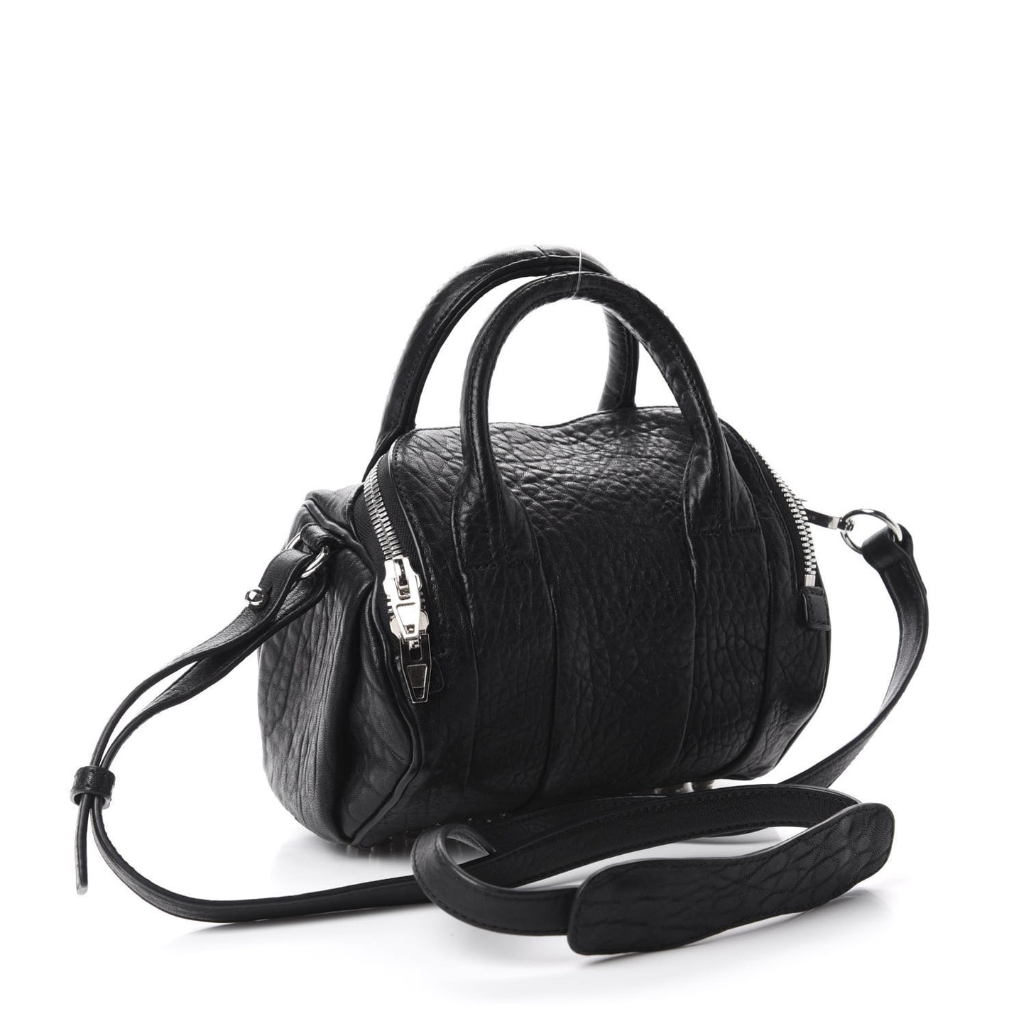 Pebbled Lambskin Mini Rockie Black Rhodium Hardware