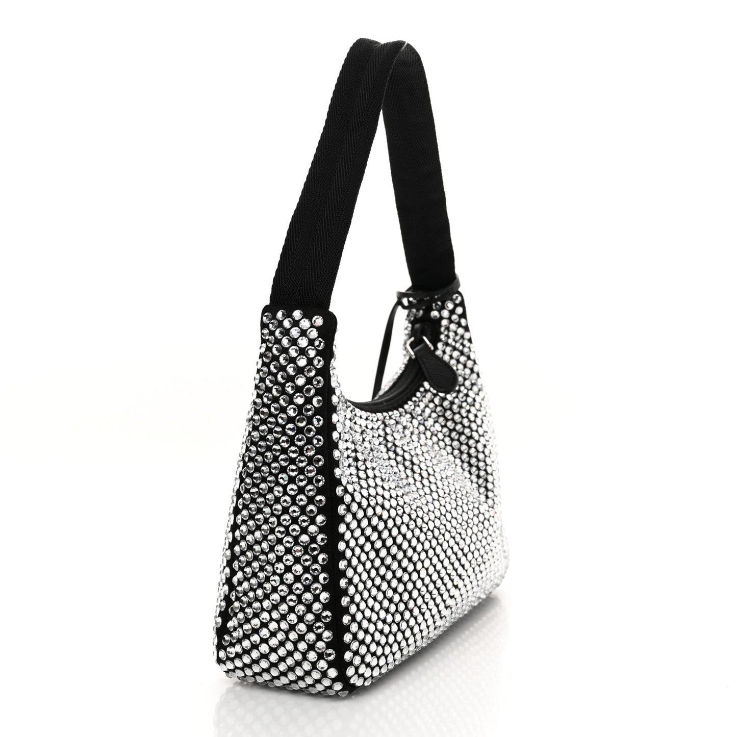 Satin Crystal Mini Re-Edition 2000 Bag Cristal