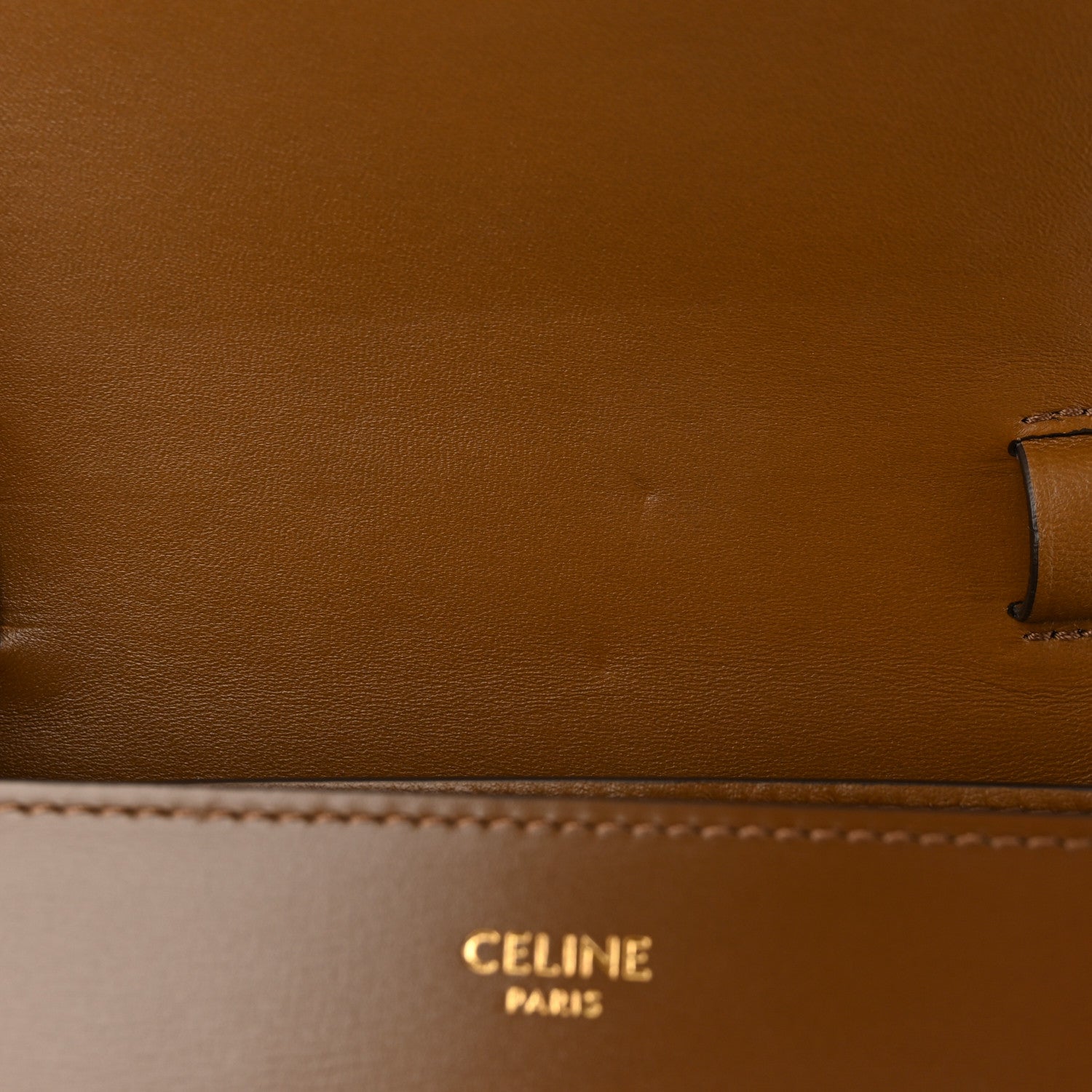 Celine Box Calfskin Teen Classic Box Flap Bag Camel 11 of 11