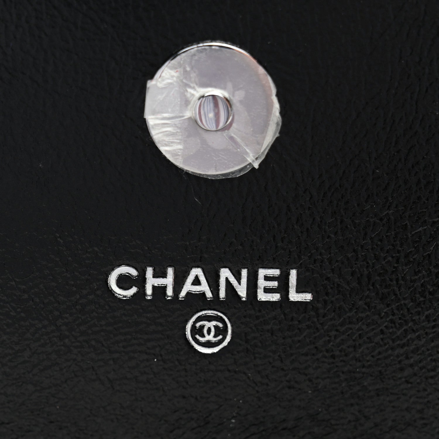 Chanel Shiny Lambskin Flap Clutch With Chain So Black 6 of 11