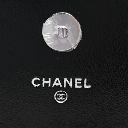 Chanel Shiny Lambskin Flap Clutch With Chain So Black 6 of 11