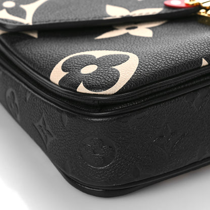 Louis Vuitton Empreinte Monogram Giant Crafty Pochette Metis Black Creme 7 of 8