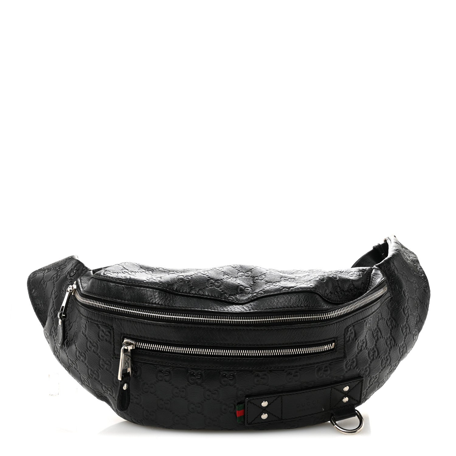 Gucci Guccissima Web Belt Bag Black 1 of 11