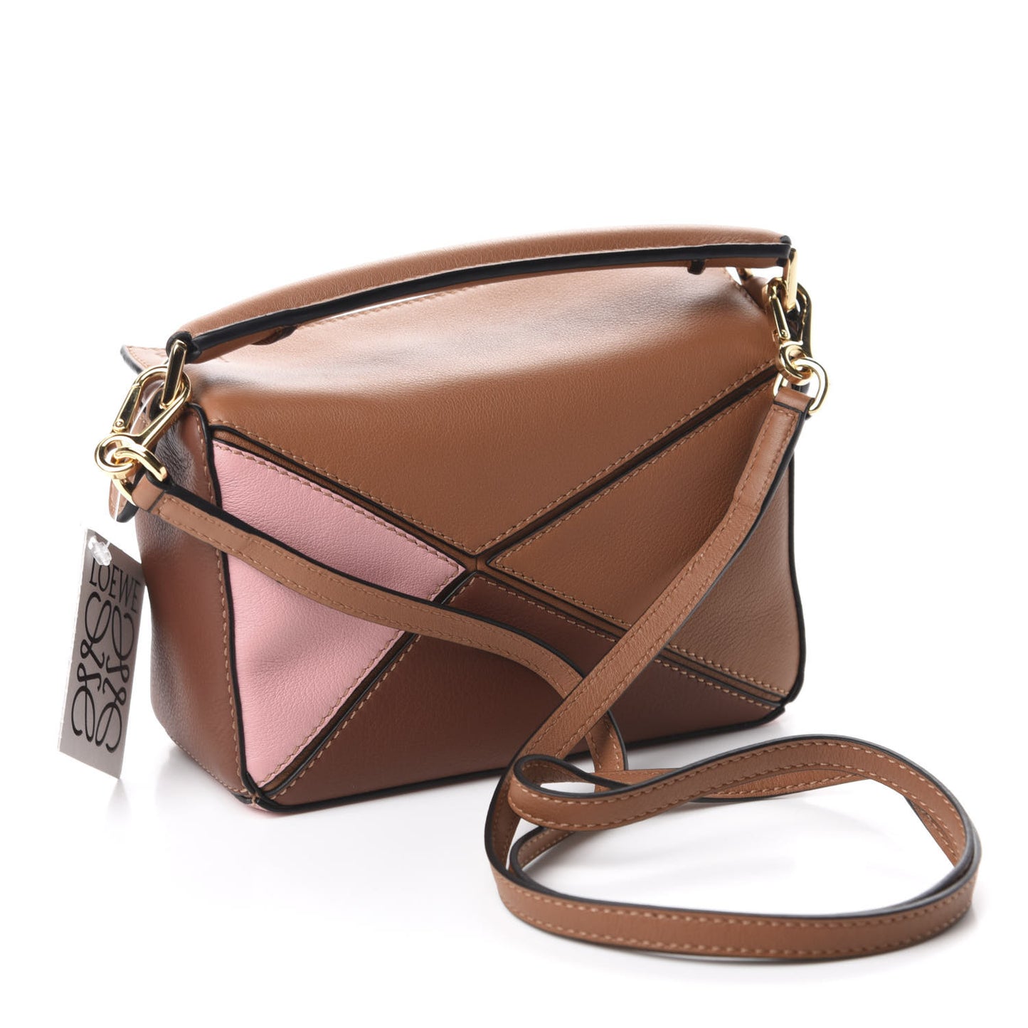 Calfskin Mini Puzzle Bag Tan