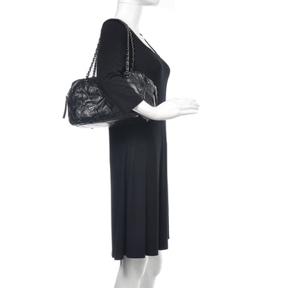 Chanel Glazed Calfskin Twisted Tote Black 2 of 15