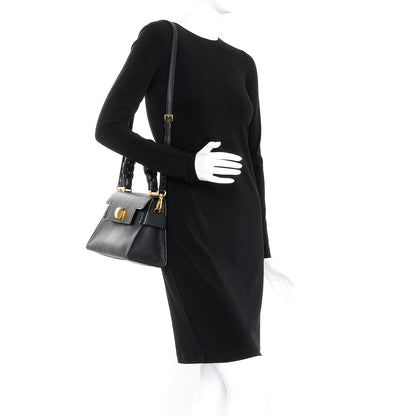 Miu Miu Goatskin Madras Click Top Handle Nero Black 2 of 8